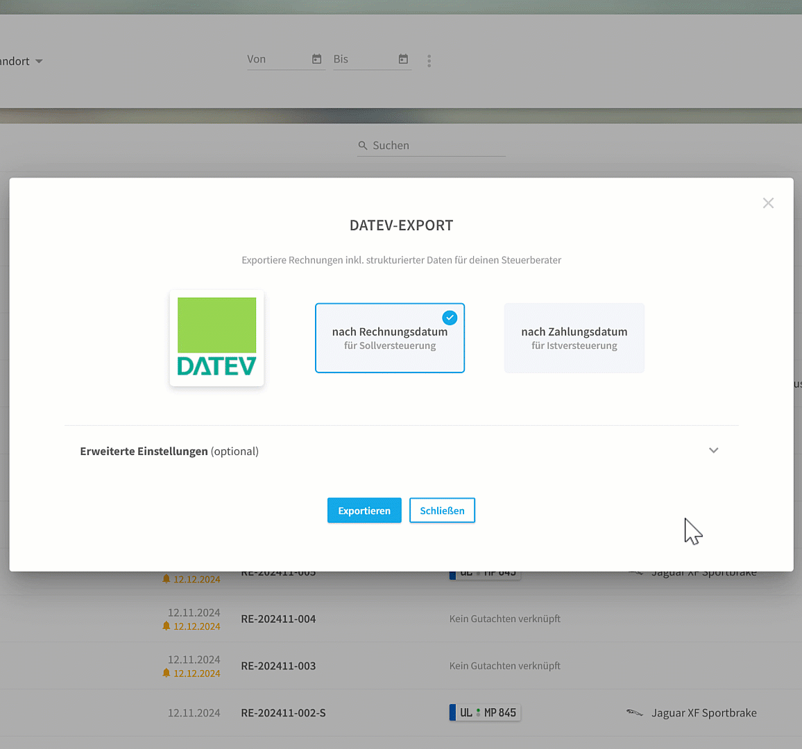 zentrale Kostenstelle in den DATEV-Einstellungen vergeben.gif